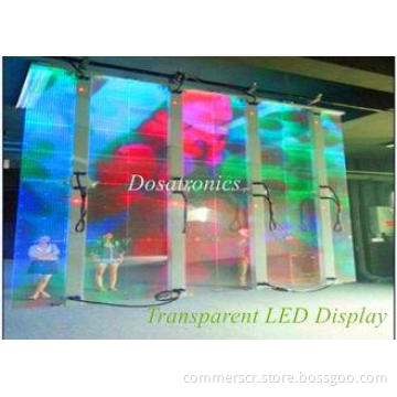 SMD 3535 1R1G1B P12mm Transparent LED Display Big Led Scree